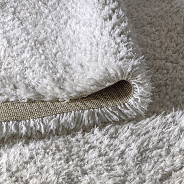 Aydin Solid Plush Shag Area Rug
